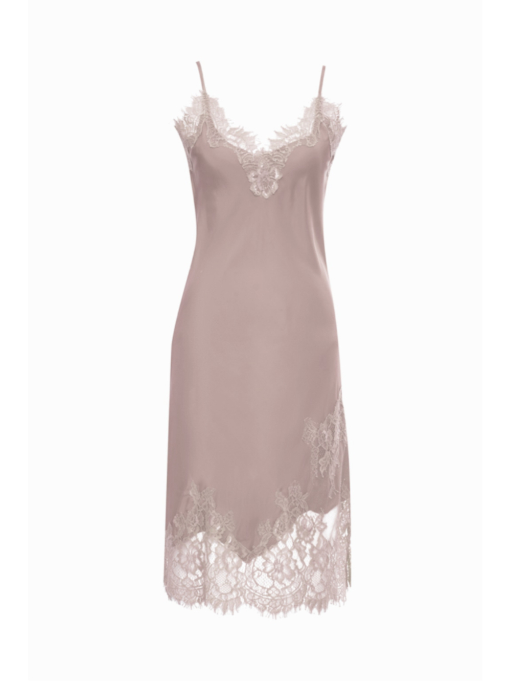 Gold Hawk Grace Lace Silk Dress - Nude Crystal Sz M NWT